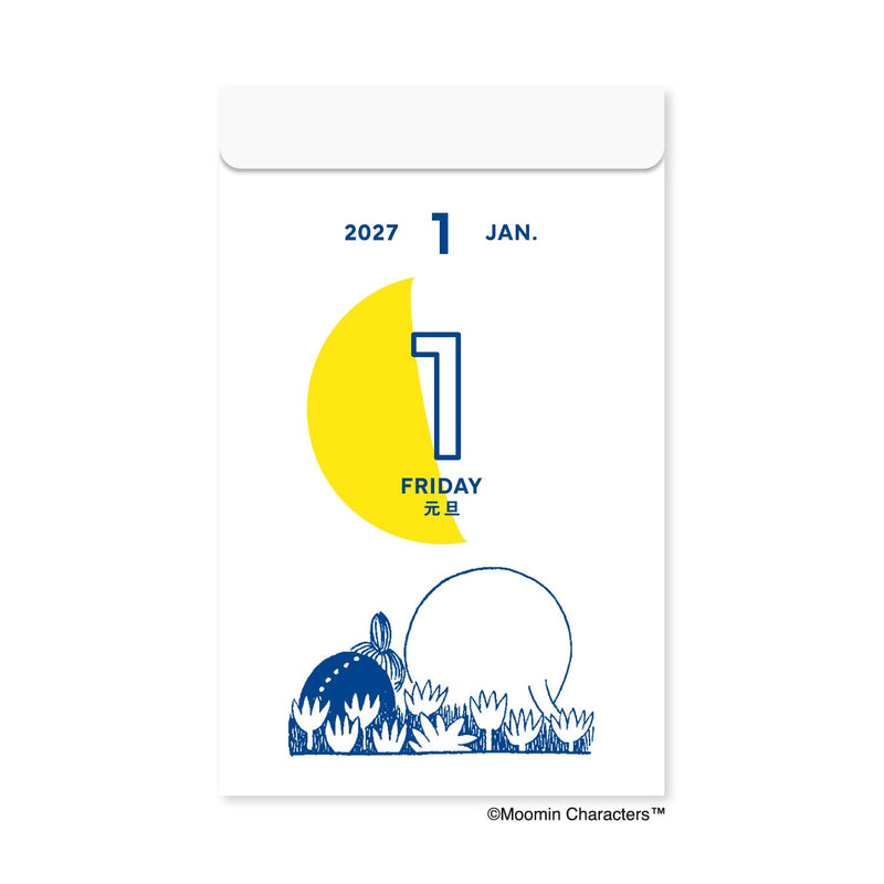 New Japan Calendar 2027 Page-A-Day Calendar Moomin Moon Calendar NK4460