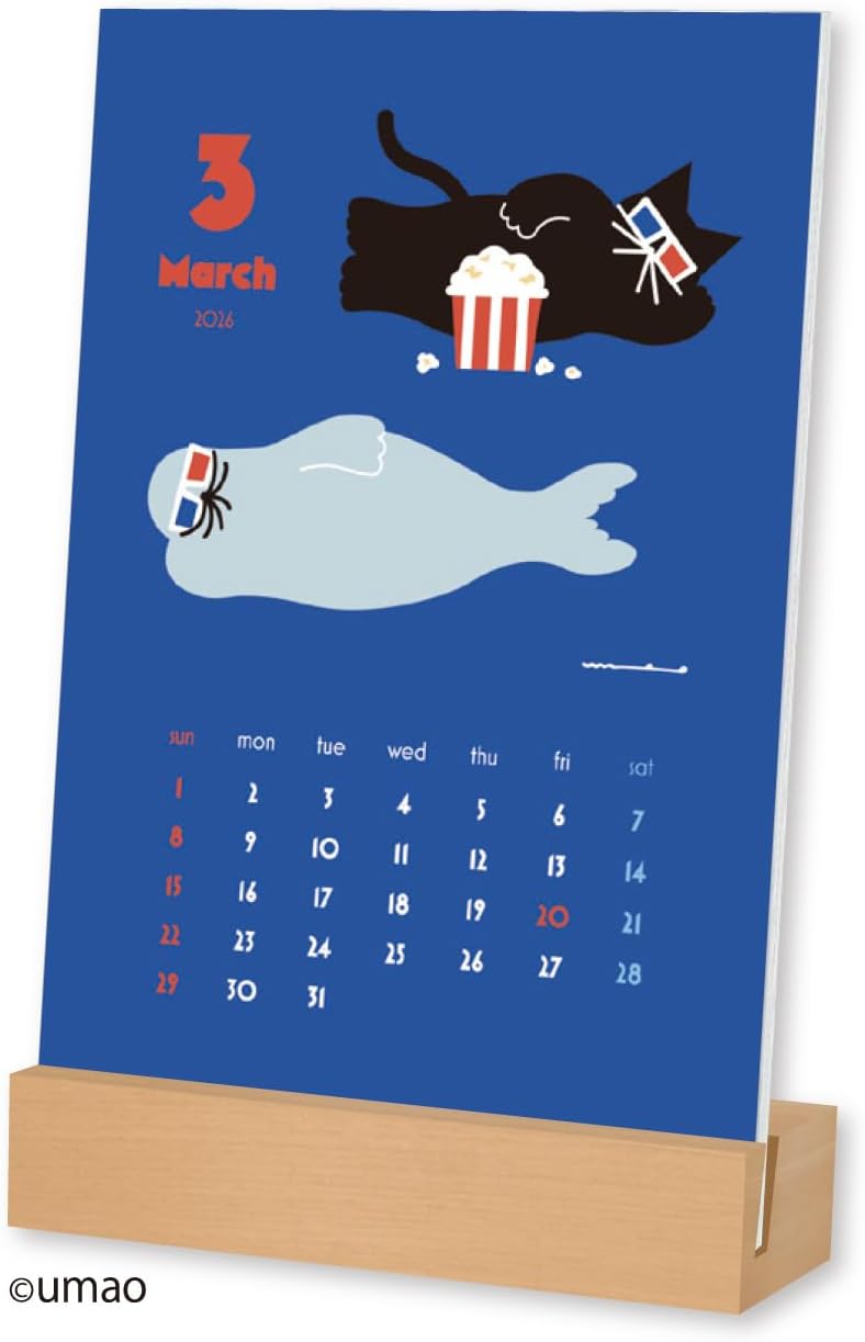 New Japan Calendar 2026 Desk Calendar umao NK4230
