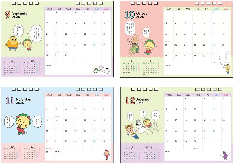 Sun-Star Stationery Coji-Coji 2026 Desk Calendar Sakura Momoko Theater Coji-Coji S8521646