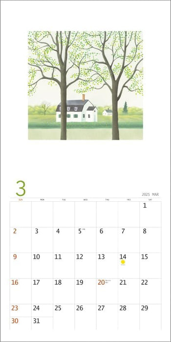 KS Hanbai Wall Calendar Ken Kuroi 2025 Calendar CL25-0497