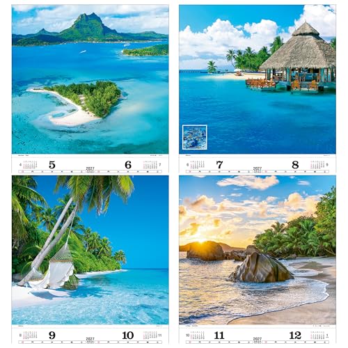 Todan 2027 Wall Calendar Marine Blue Tohan DX Film 75 x 50.4cm TD-527