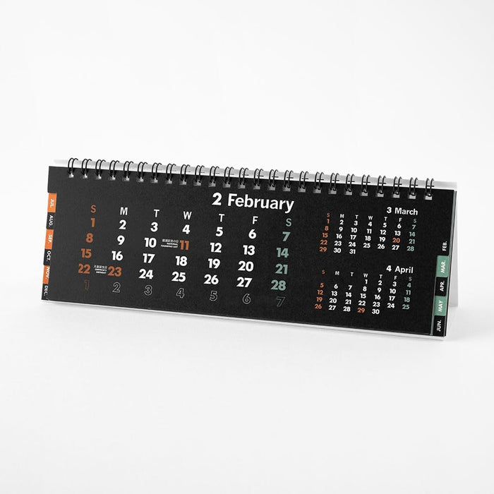 Innovator 2026 Desk Calendar Slim Black 31401006