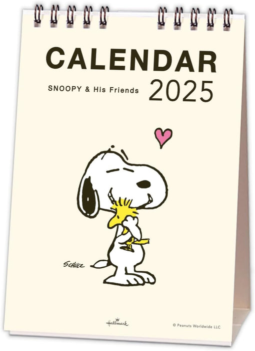 Hallmark Snoopy 2025 Desk Calendar Vertical Type 834-876