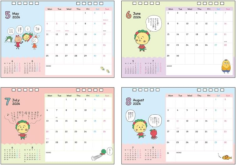 Sun-Star Stationery Coji-Coji 2026 Desk Calendar Sakura Momoko Theater Coji-Coji S8521646