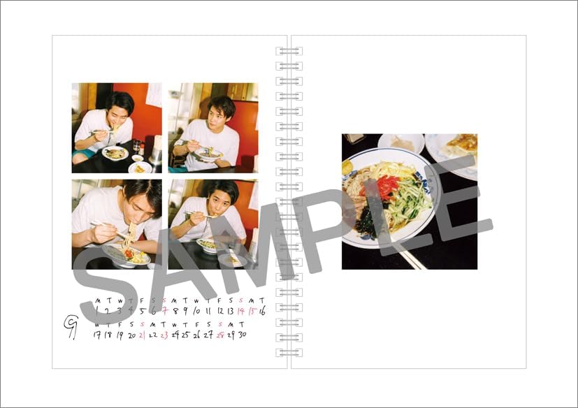 Shunya Shiraishi Calendar Book (with Paper Stand) 2025 Desk Calendar CL25-0318