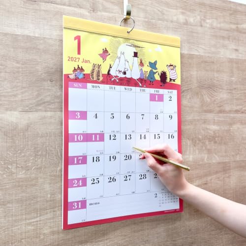 Midori 2027 Desk Calendar M Cat Pattern 31409006
