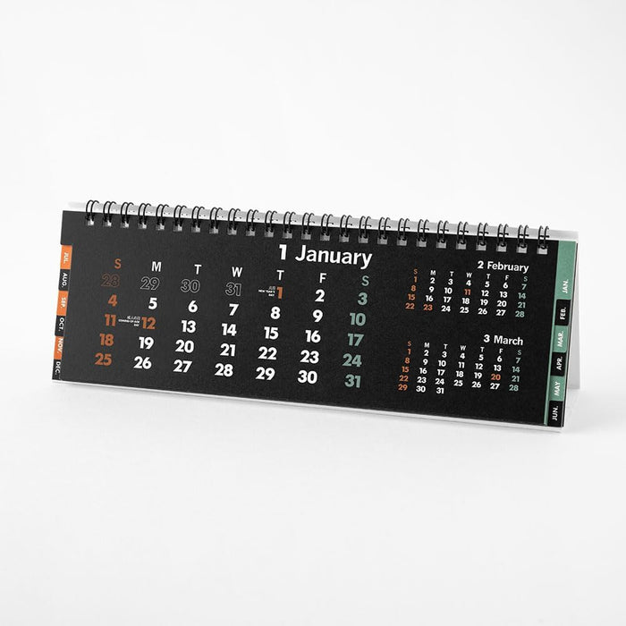 Innovator 2026 Desk Calendar Slim Black 31401006