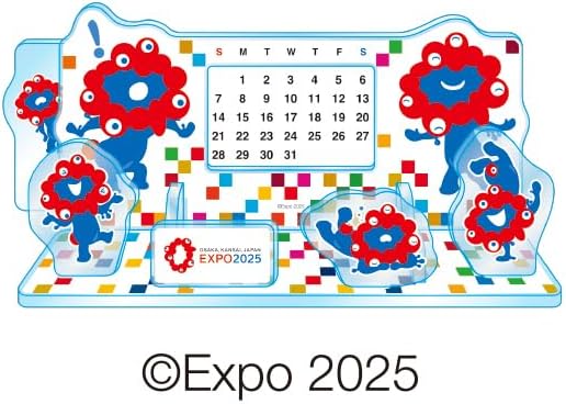 Expo 2025 Osaka, Kansai Official Character Myaku-Myaku CL-902 2025 Acrylic Perpetual Calendar