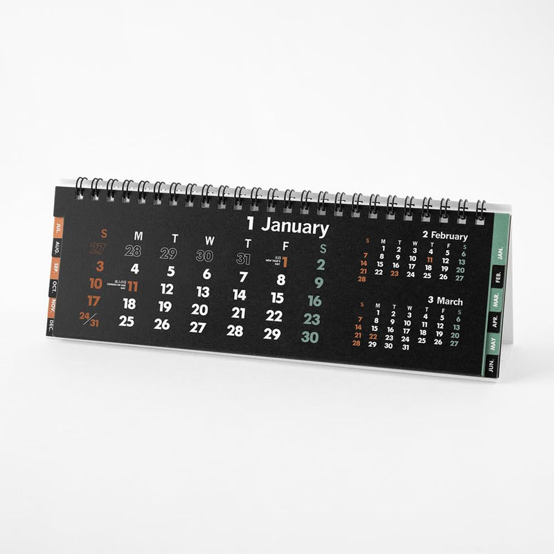 Innovator 2027 Desk Calendar Slim Black 31441006
