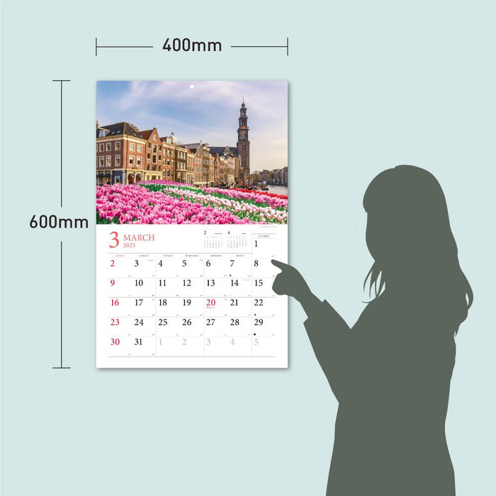 Charming Flower-Filled Corners of the World 2025 Calendar