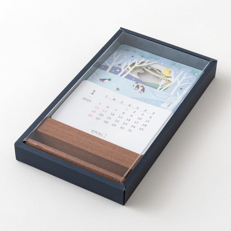 Midori 2025 Desk Calendar Seasonal Views Calendar -  Scenic Design 31321006