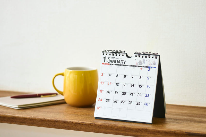 Eco Wall & Desk Calendar 2027 Modified A5 Size E103