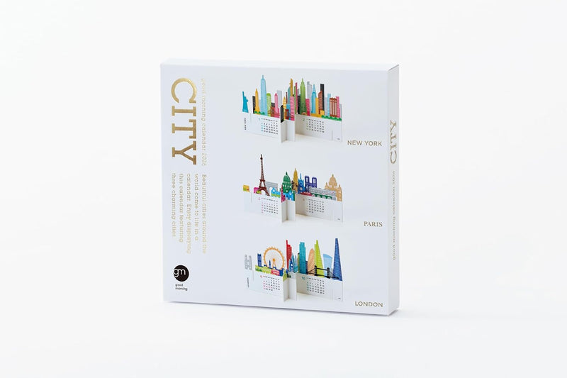 good morning 2026 desk calendar city 2302