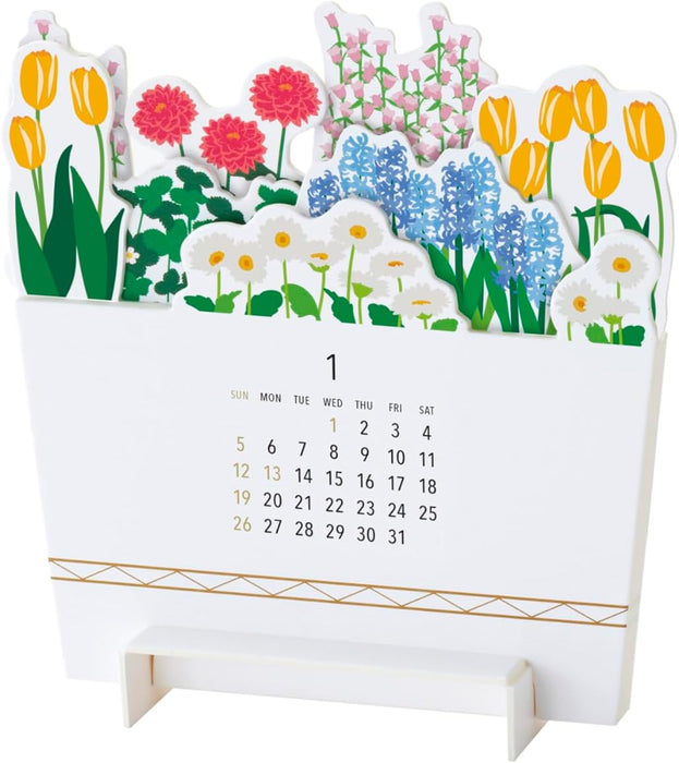 good morning 2025 desk calendar bloom 2081