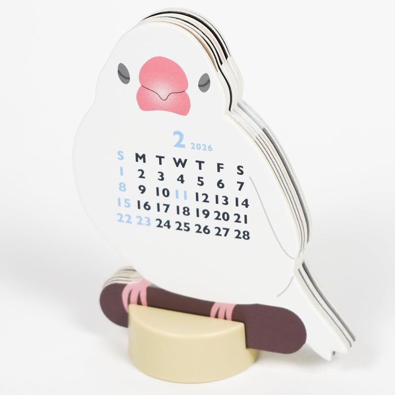 Greeting Life 2026 Desk Calendar Animal Die Cut Paddybird Mini C-1706-ET