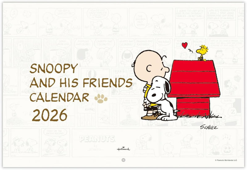 Hallmark Snoopy 2026 Wall Calendar Large 845360