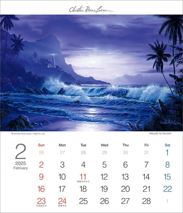 Todan 2025 Desk T Calendar Christian Riese Lassen CL25-1093