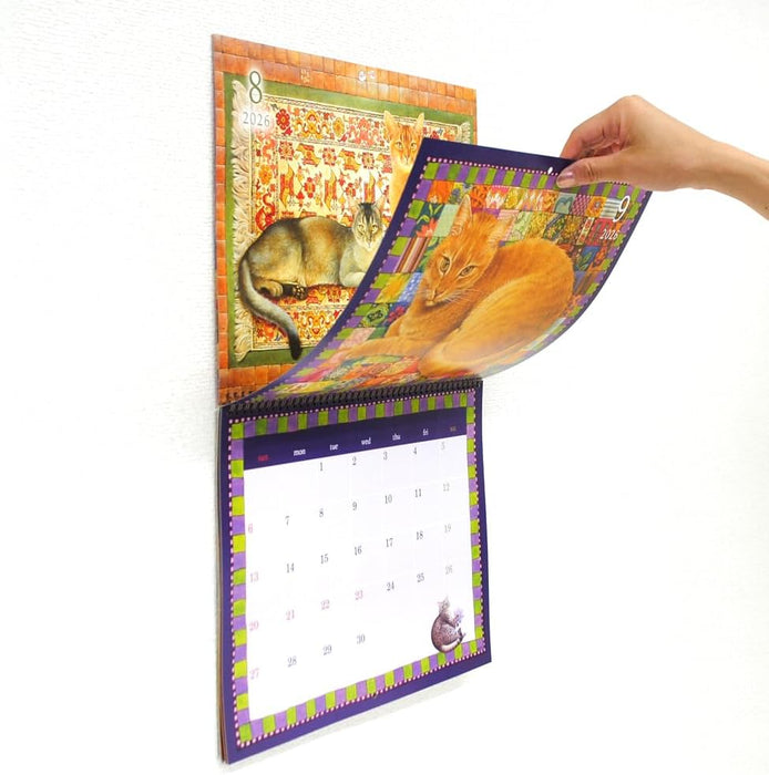 Ivory Cats 2026 Wall Calendar 1360H02090