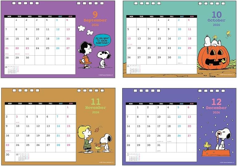 Sun-Star Stationery Snoopy 2026 Desk Calendar Vintage S8521557