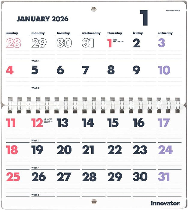 Innovator 2026 Calendar In Hand 31403006