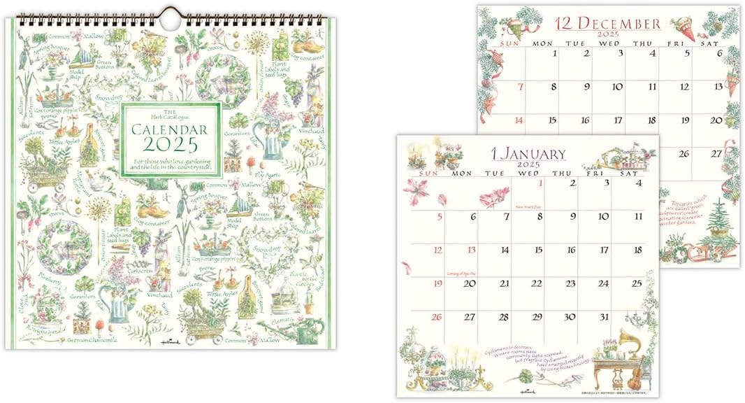 Hallmark 2025 Wall Calendar The Herb Catalogue Large 834-647