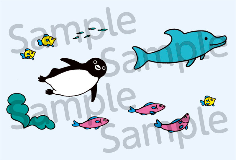 Suica no Penguin Postcard Book Minna Nakama-hen