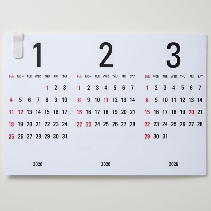 Replug 2026 Desk Calendar Triangler White A26-496