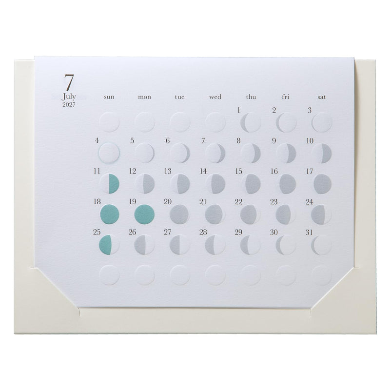 Replug 2027 Wall Calendar Moon Phases Michiru mini A27-529