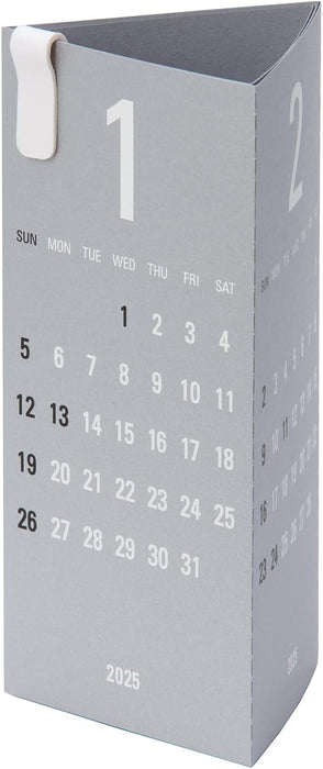 Replug 2025 Desk Calendar Triangler Silver A25-443