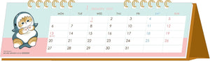 Sun-Star Stationery mofusand 2025 Desk Calendar Slim S8521328