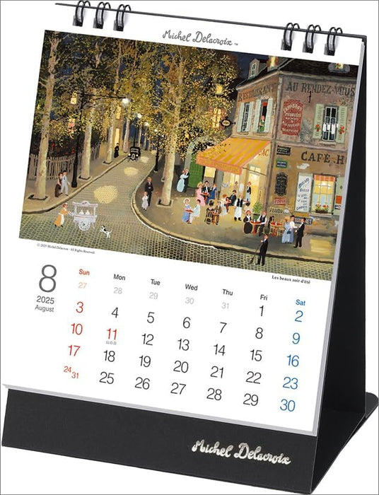 Todan 2025 Desk T Calendar Michel Delacroix CL25-1091