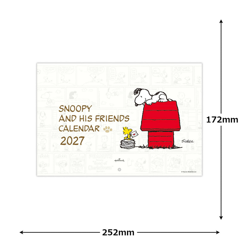 Hallmark Snoopy 2027 Wall Calendar Small 853327