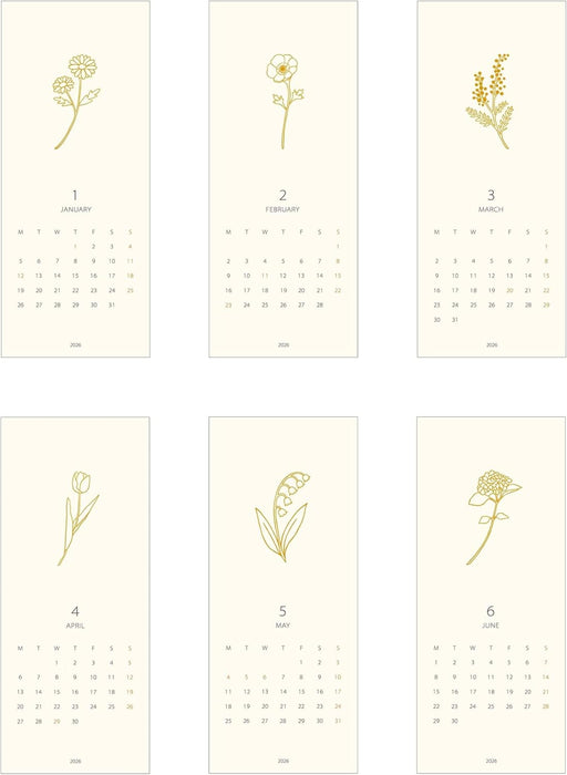 EL COMMUN MATOKA 2026 Desk Calendar Flora CAL-163