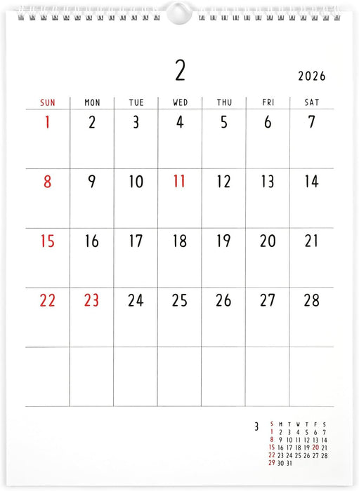 Greeting Life 2026 LETTERPRESS Wall Calendar Noritake C-1667-NT