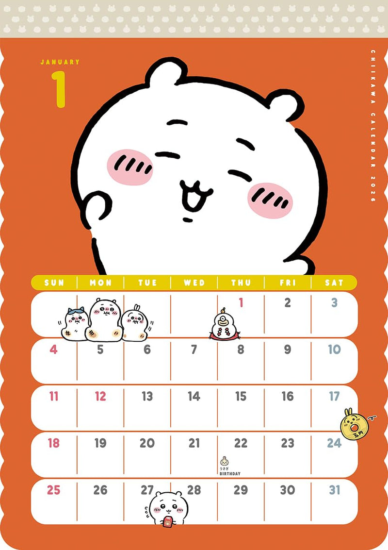 Chiikawa Calendar 2026