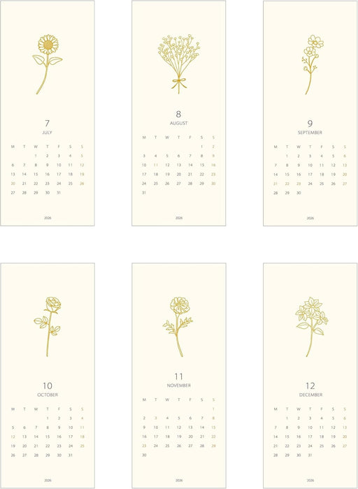 EL COMMUN MATOKA 2026 Desk Calendar Flora CAL-163