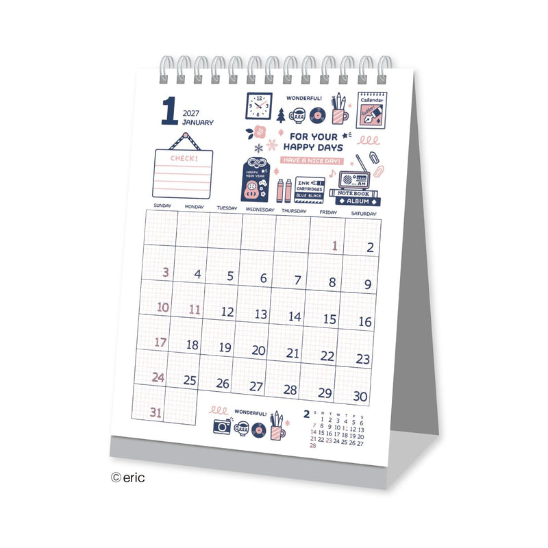 Eco Wall Calendar 2027 A4 E62