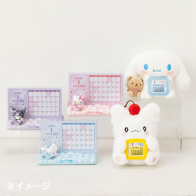 Sanrio Plush Calendar 2026 HANAMARUOBAKE  Desk Calendar 622877