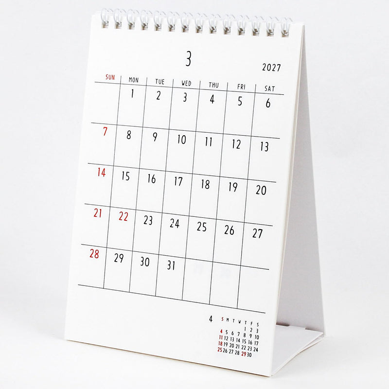 New Japan Calendar 2027 Desk Calendar Minnade Bousai NK566