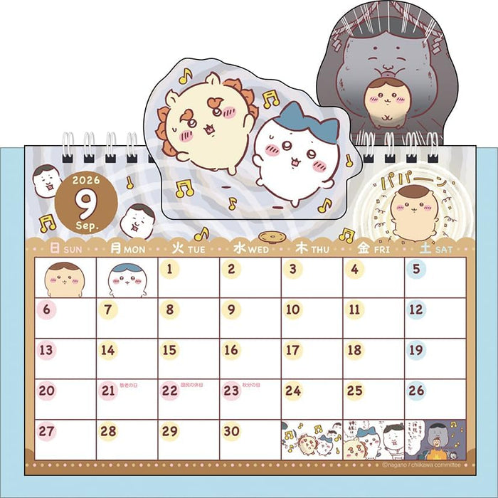 Ensky Chiikawa 2026 Pop-up Desk Calendar CL-074