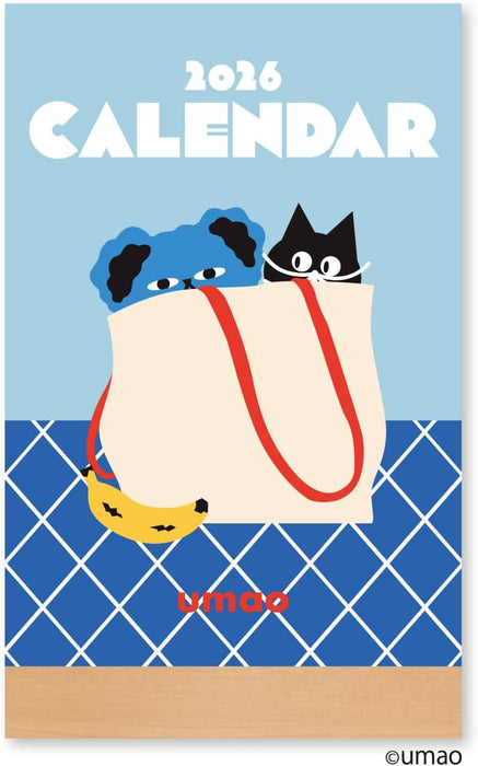 New Japan Calendar 2026 Desk Calendar umao NK4230