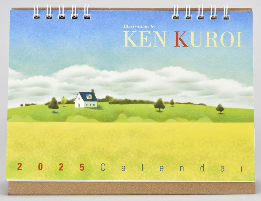 KS Hanbai Desk Calendar Ken Kuroi 2025 Calendar CL25-0498