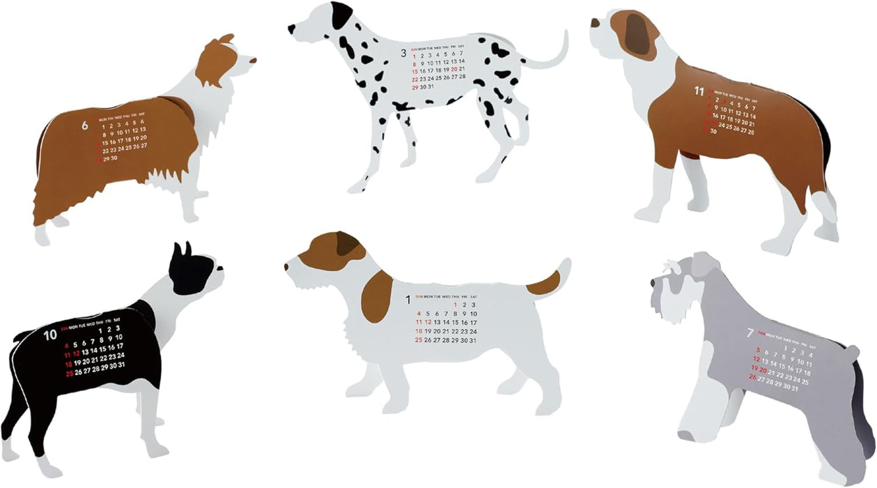 good morning 2026 desk calendar dog 2340