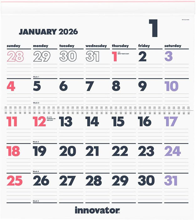 Innovator 2026 Wall Calendar M 31398006
