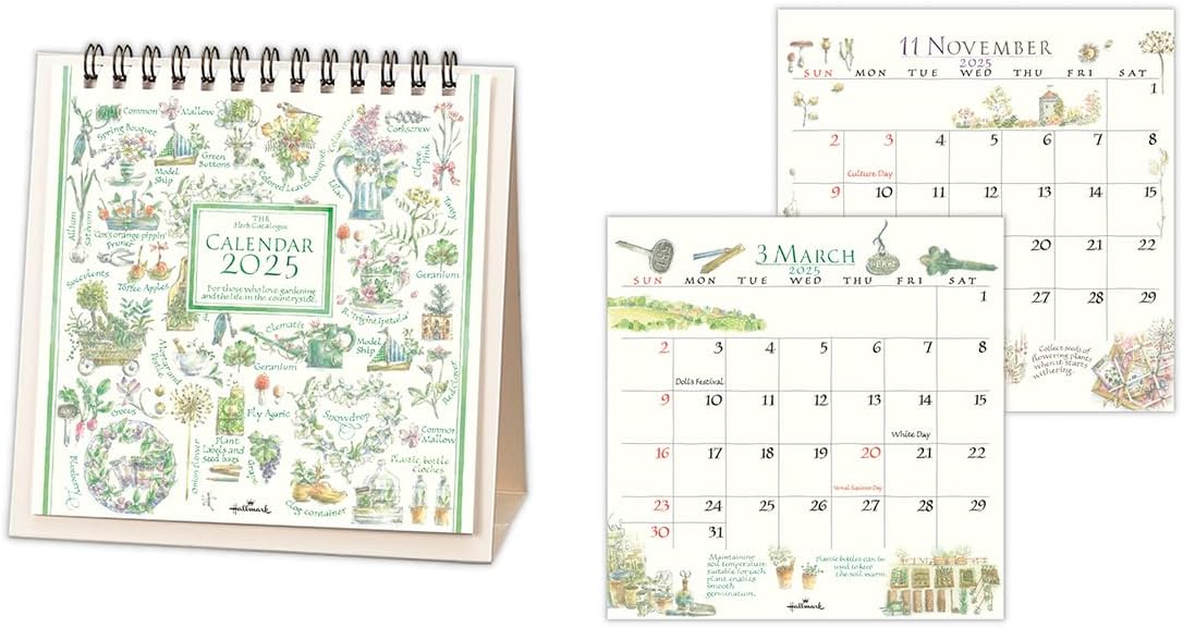 Hallmark 2025 Desk Calendar The Herb Catalogue 834-852