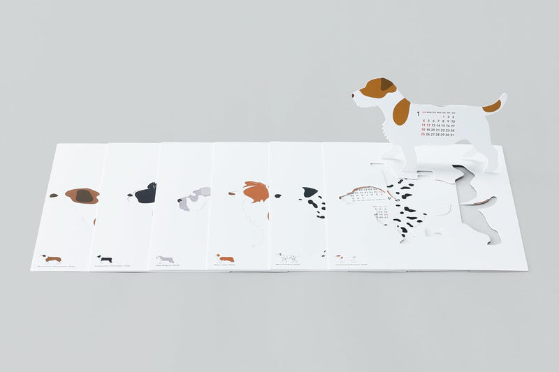 good morning 2026 desk calendar dog 2340