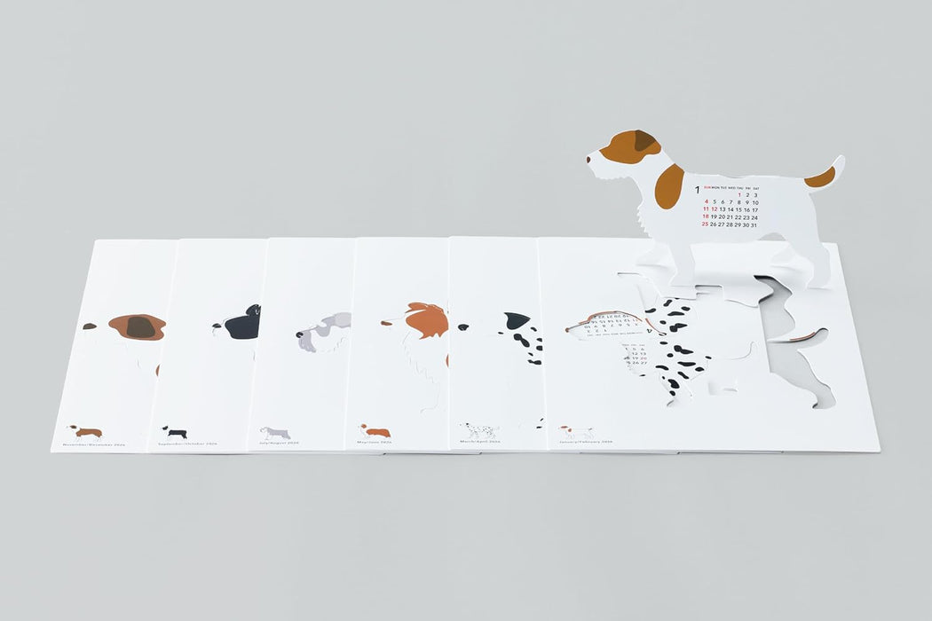 good morning 2026 desk calendar dog 2340