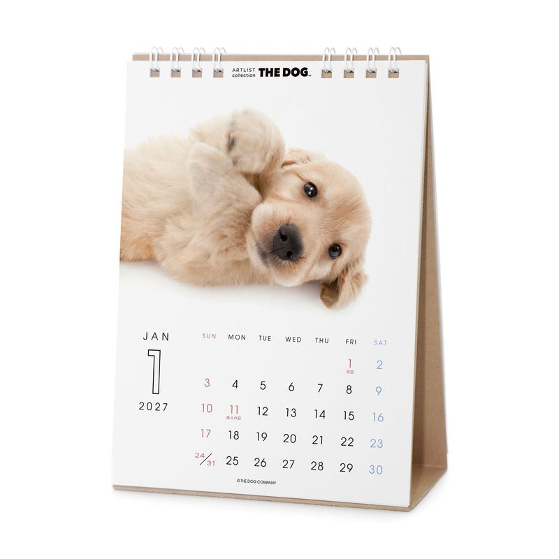 THE DOG 2027 Desk Calendar [Golden Retriever]