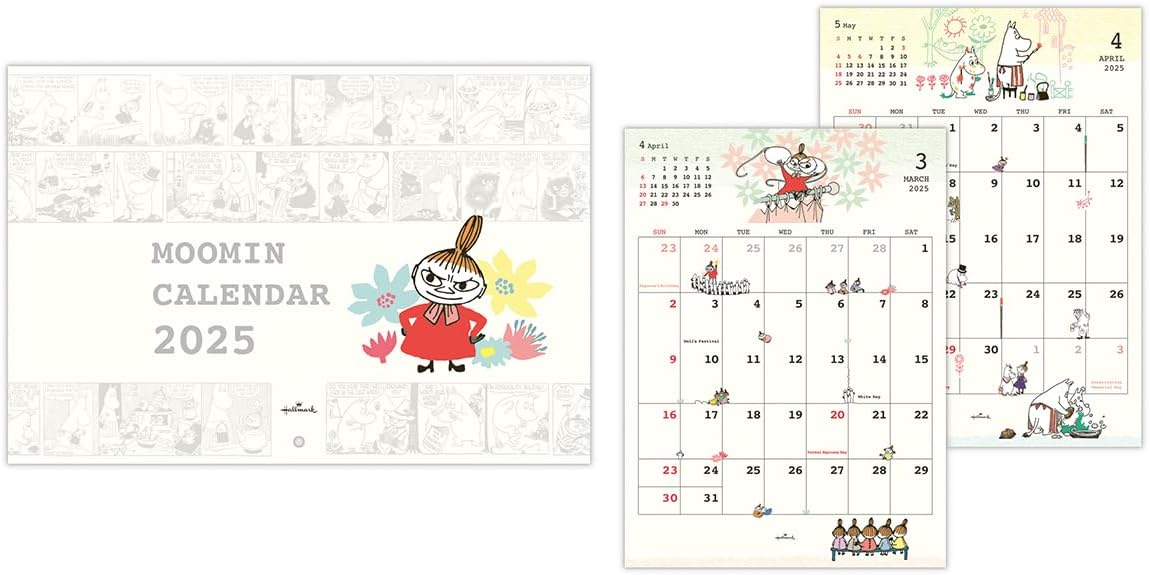 Hallmark Moomin Little My 2025 Wall Calendar Small 834-777