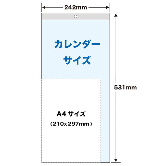 Todan 2026 Wall Calendar Floral Memo 53.1 x 24.2cm TD-968